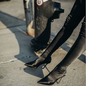 Tony Bianco Dene Thigh High Satin Boot